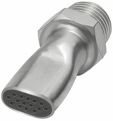 Duza de siguranta plata cu nivel redus de zgomot, filet exterior G 3/8&QUOT;, lungime 50 mm, latime 16,5 mm