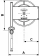 Derulator furtun apa - INOX - presiune ridicata