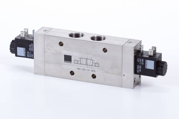 Distribuitor 5/2 electric, bistabil - INOX