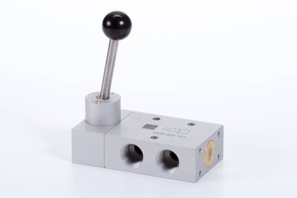 Distribuitor 3/2 actionare cu maneta - cu retinere, G 1/2, 3000 l/min