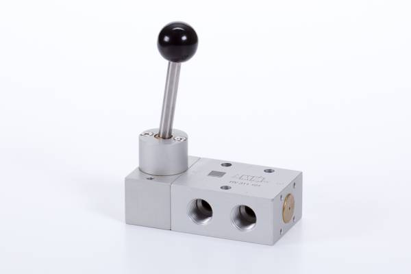 Distribuitor 3/2 actionare cu maneta - fara retinere, G 3/8, 2250 l/min