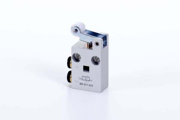 Distribuitor BR 3/2 - actionare mecanica, cu rola, push-in 4 mm, 115 l/min