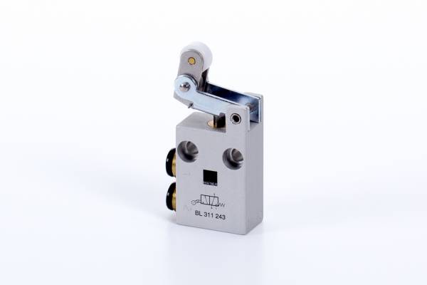 Distribuitor BL 3/2 - actionare mecanica, cu rola indexoare, push-in 4 mm, 115 l/min