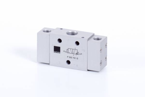 Distribuitor 3/2 bistabil - actionare pneumatica, domina portul 12, G 1/4, 1250 l/min