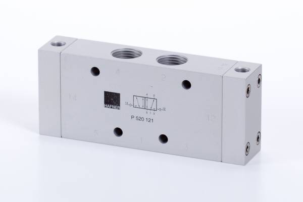 Distribuitor 5/2 bistabil - actionare pneumatica