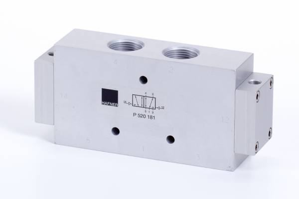 Distribuitor 5/2 bistabil - actionare pneumatica