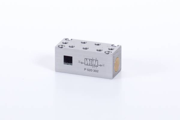 Distribuitor 5/2 bistabil - actionare pneumatica
