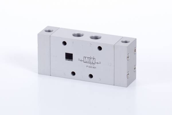 Distribuitor 5/2 bistabil - actionare pneumatica
