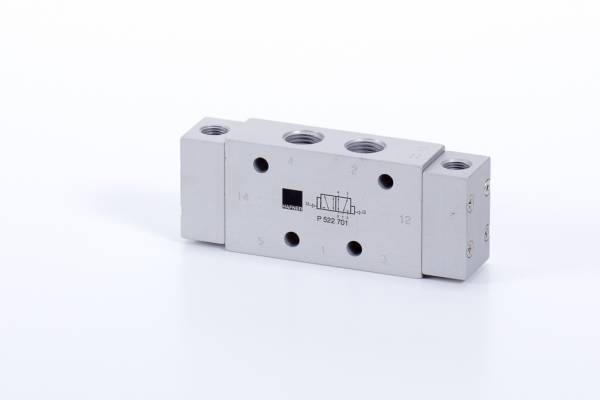 Distribuitor 5/2 bistabil - actionare pneumatica