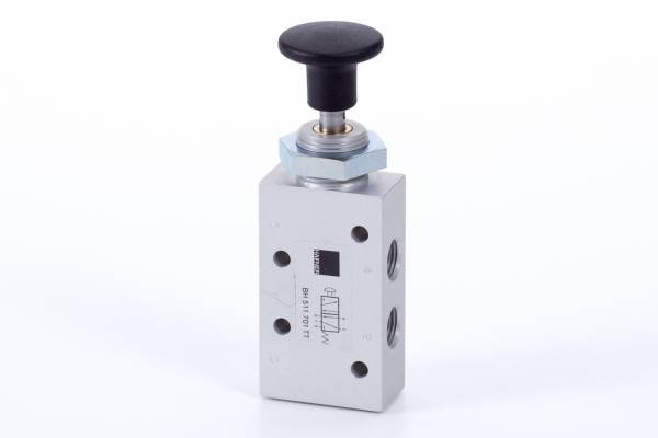 Distribuitor 5/2 cu buton, actionare manuala - temperaturi scazute