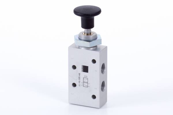 Distribuitor 5/2 cu buton, actionare manuala - temperaturi scazute