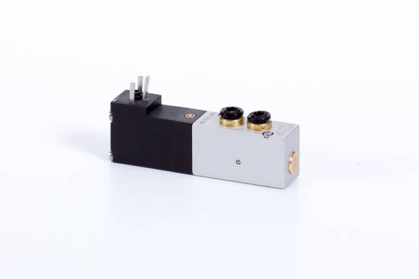 Distribuitor 5/2 electric, monostabil, montaj pe placa, tip MD, porturi distribuitor