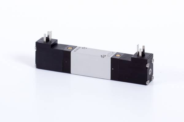 Distribuitor 5/2 electric, bistabil, montaj placa, tip MD, porturi placa