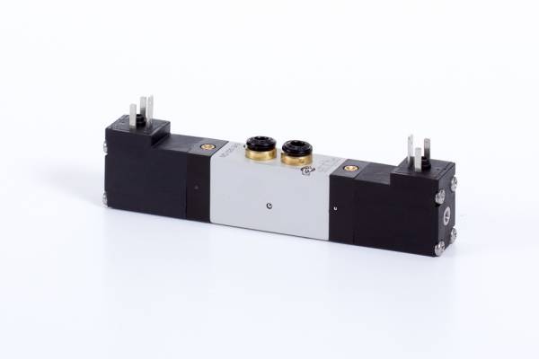 Distribuitor 5/2 electric, bistabil, montaj placa, tip MD, porturi distribuitor