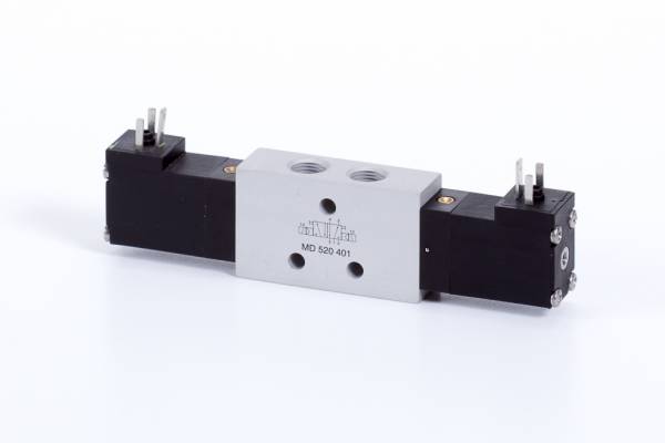 Distribuitor 5/2 electric, bistabil, montaj in linie tip MD