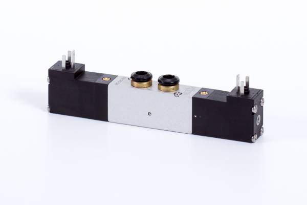 Distribuitor 5/2 electric, bistabil, montaj placa, tip MD, porturi distribuitor