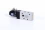 Distribuitor 5/2 electric, monostabil, montaj in linie - placa, G 1/8, 650 l/min