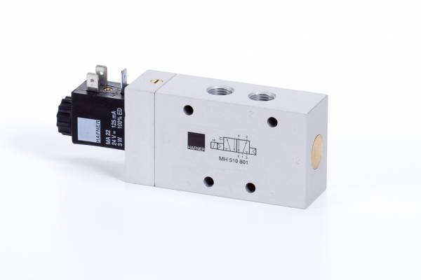 Distribuitor 5/2 electric, monostabil, montaj in linie tip MH