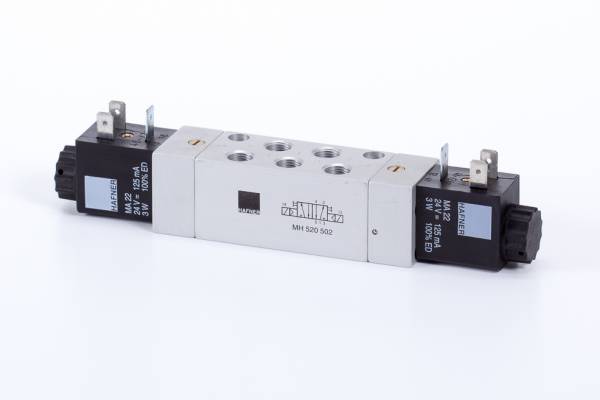 Distribuitor 5/2 electric, bistabil, montaj in linie tip MH