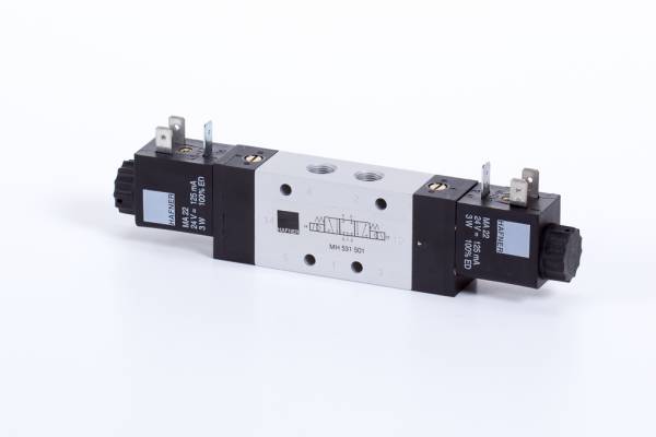 Distribuitor 5/3 electric, centru presurizat tip MH