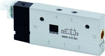 Distribuitor 5/2 monostabil - montaj in linie