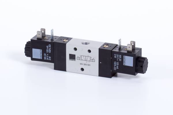 Distribuitor 3/2 electric, bistabil, montaj linie