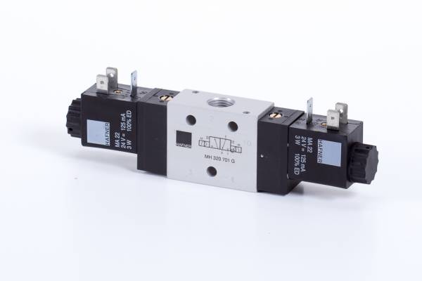 Distribuitor 3/2 electric, bistabil, montaj linie/placa, G 1/4, 250 l/min