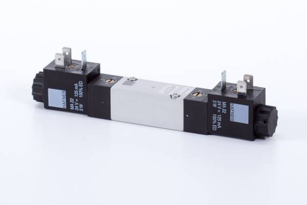 Distribuitor 5/3 electric, centru inchis, montaj placa - temperaturi scazute