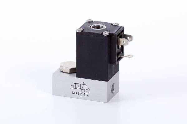 Distribuitor 3/2 electric, monostabil - Banjo, NC, porturi G 1/8, banjo G 1/4, 150 l/min