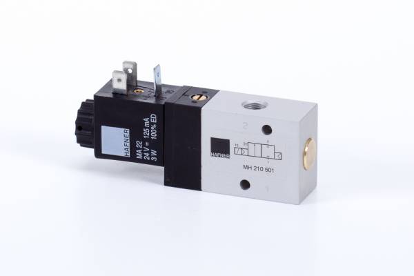Distribuitor 2/2 electric, monostabil, montaj in linie tip MH