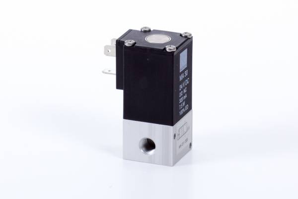 Distribuitor 2/2 electric, monostabil, montaj in linie tip MH
