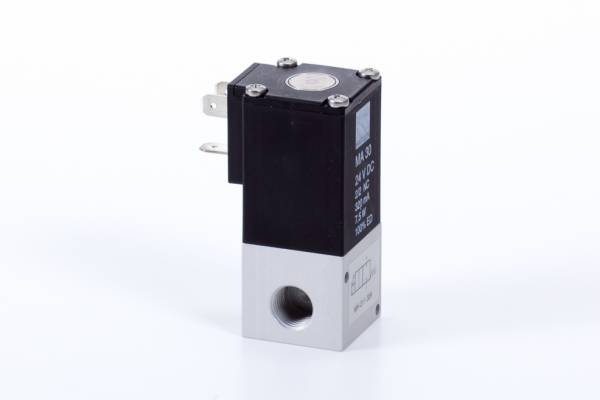 Distribuitor 2/2 electric, monostabil, montaj in linie tip MH