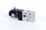 Distribuitor 3/2 electric, monostabil, montaj in linie tip MH, NO, G 1/8, 650 l/min