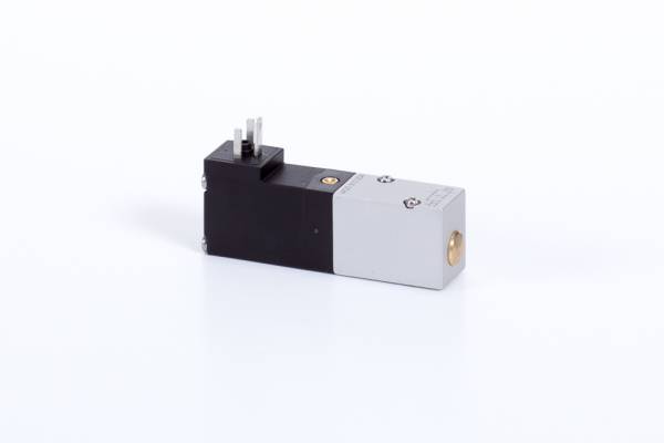 Distribuitor 3/2 electric, monostabil, montaj pe placa-baterie, porturi placa