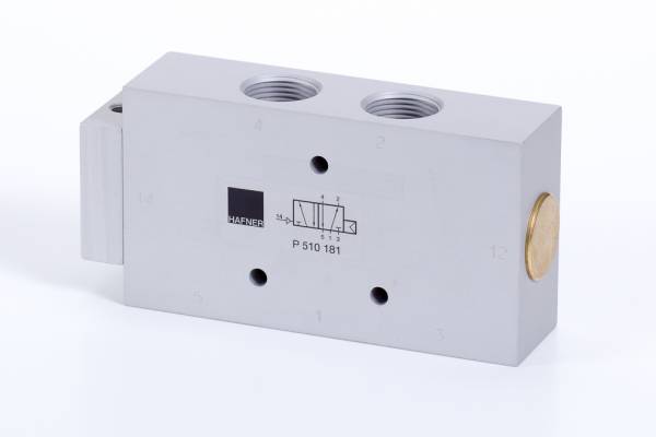 Distribuitor 5/2 monostabil - actionare pneumatica