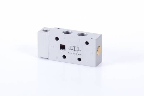 Distribuitor 5/2 monostabil - actionare pneumatica