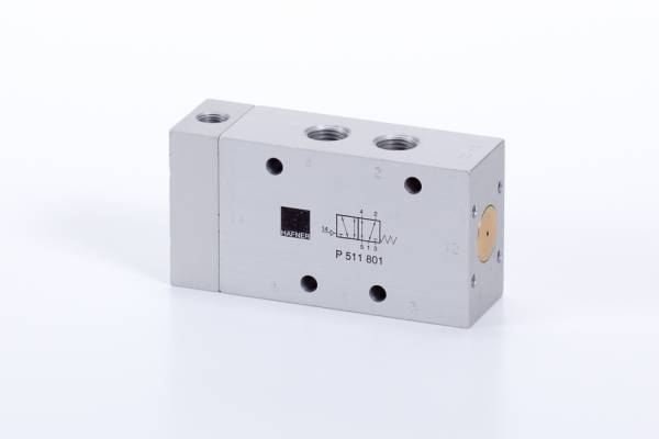 Distribuitor 5/2 monostabil - actionare pneumatica