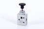 Distribuitor 3/2 cu buton incorporat - montaj in panou, G 1/8, cu retinere