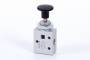 Distribuitor 3/2 cu buton incorporat - montaj in panou, G 1/4, cu retinere