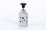 Distribuitor 5/2 cu buton incorporat - montaj in panou, G 1/8, fara retinere