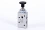 Distribuitor 5/2 cu buton incorporat - montaj in panou, G 1/4, fara retinere