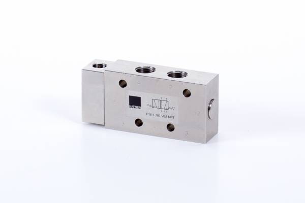 Distribuitor 5/2 pneumatic, monostabil - INOX