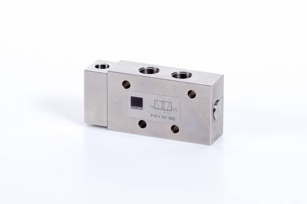 Distribuitor 5/2 pneumatic, monostabil - INOX