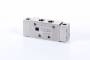 Distribuitor 5/3 pneumatic, centru inchis - INOX