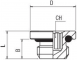 Dop cu hexagon intern, filet G 3/4&QUOT; cu O-ring, alama nichelata
