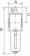 Lubrificator cu pahar policarbonat si protectie pahar, G 3/8&QUOT;, 2750 l/min, seria Future