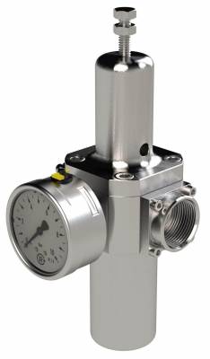 Filtru regulator cu manometru, reversibil, G 1&QUOT;, 9170 l/min, 0.5 - 8 bar, din Inox