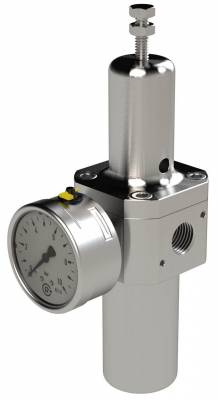 Filtru regulator cu manometru, reversibil, din Inox