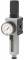Filtru regulator cu pahar policarbonat, protectie pahar si manometru, G 1/4&QUOT;, 0,1 - 2 bar, 2000 l/min, automat, seria Future