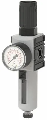 Filtru regulator cu pahar policarbonat si protectie pahar, include manometru, seria Future